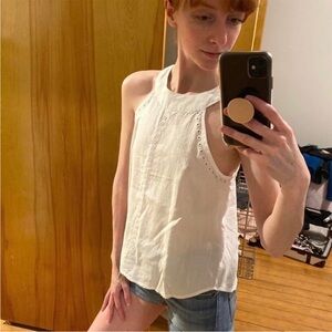 Francesca’s White Sleeveless Women's Top XXS NEW